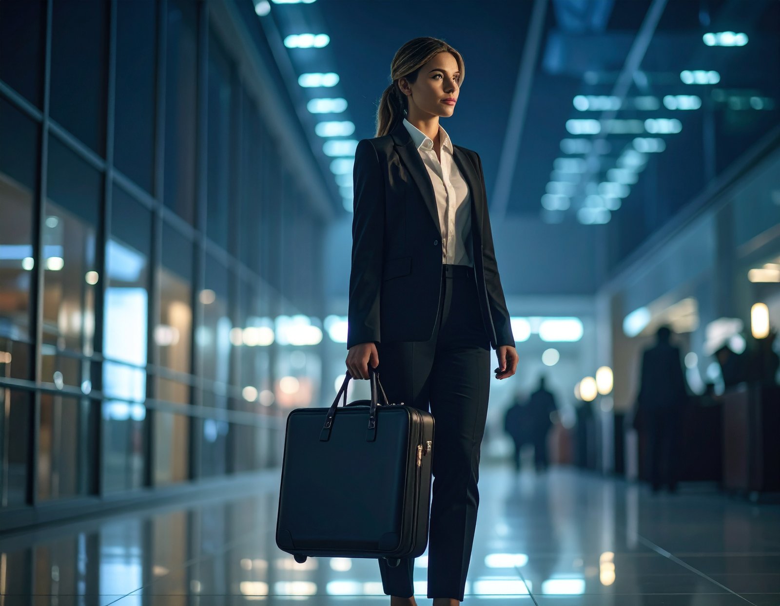 Woman holding breifcase